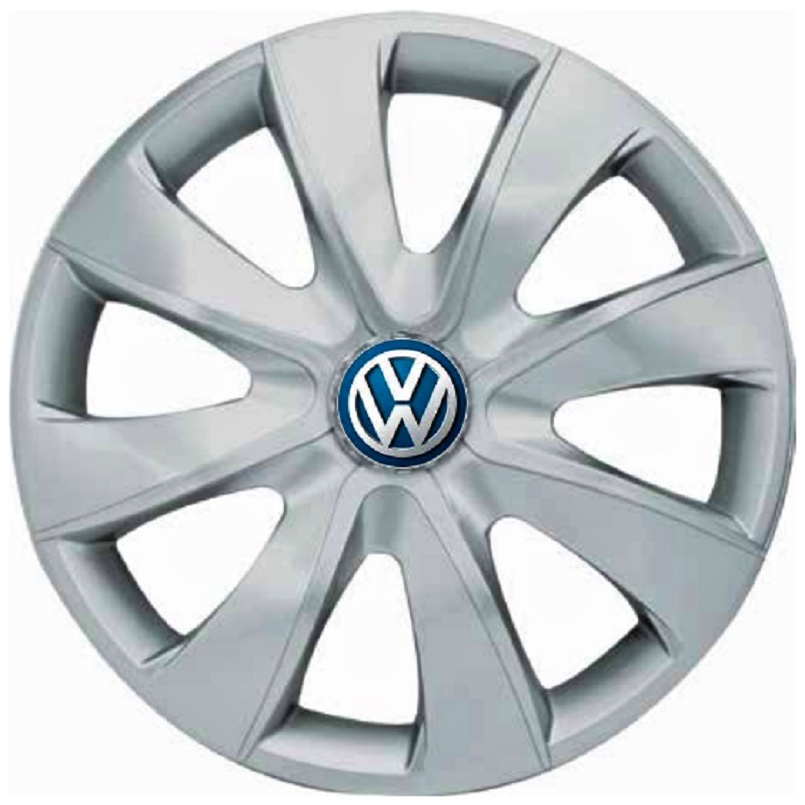 Jogo 4 Calotas Esportiva Aro 13 Prime Prata VW Volkswagen Gol G1 G2 G3