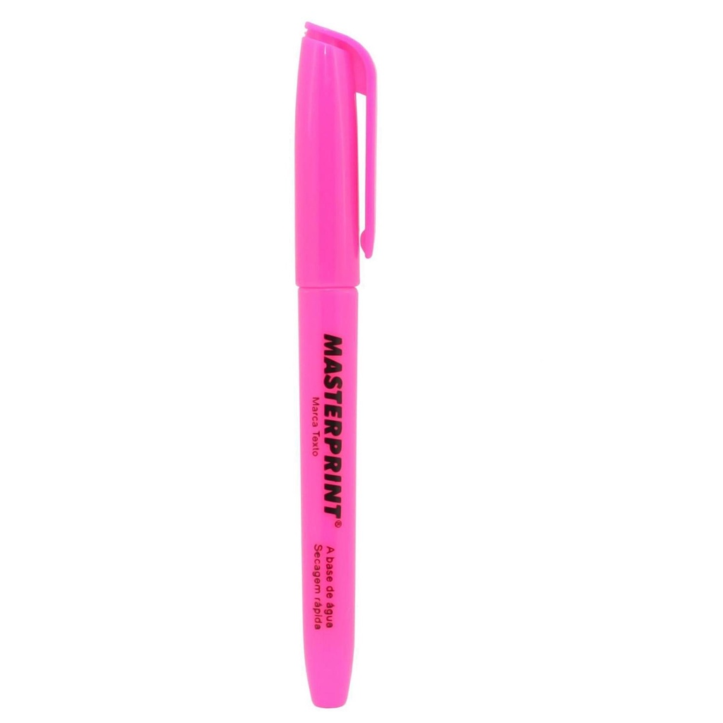 Caneta Marca Texto Neon Amarela Azul Vermelha Rosa Laranja Verde