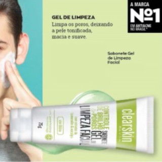 Sabonete Gel De Limpeza Facial Controle De Brilho E Poros Clearskin