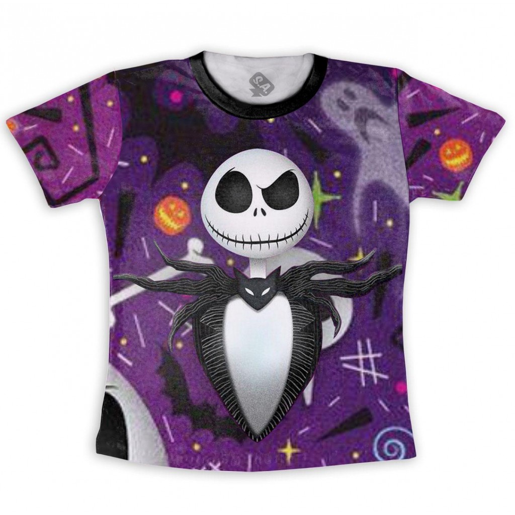 Camiseta Jack Skellington Halloween Nightmare Before Christmas O