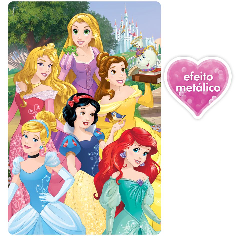 QUEBRA CABEÇA PRINCESAS DA DISNEY 100 PEÇAS METALIZADO Shopee Brasil