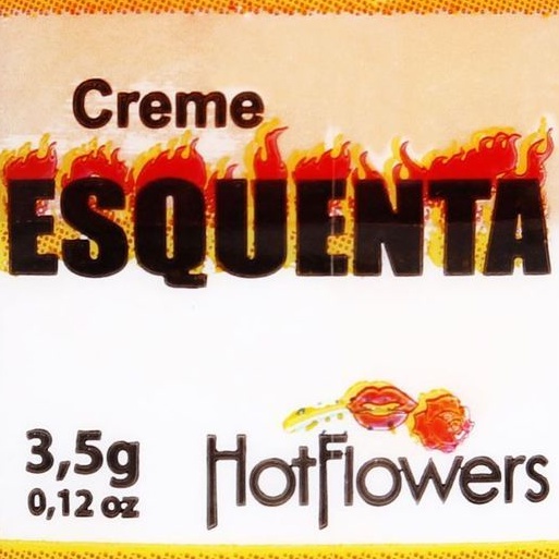 Creme Esquenta 3 5G Hot Flowers excitante unissex vasodilatação e uma