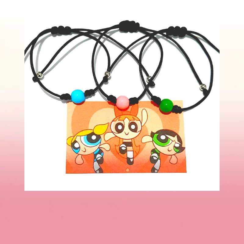 PULSEIRA AMIZADE MENINAS SUPER PODEROSAS Trio Shopee Brasil