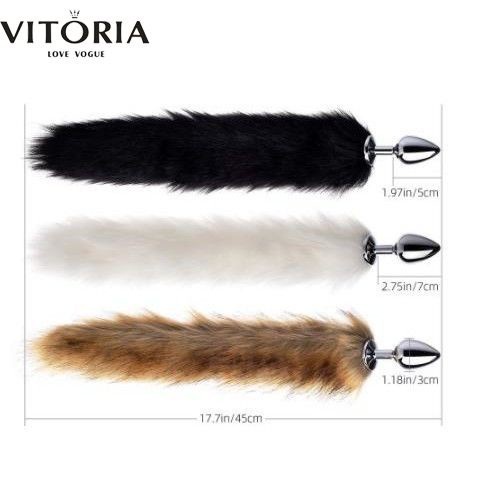 Plug Anal Iniciante Pequena Rabo De Raposa Plug Anal Metal Sexshop Shopee Brasil