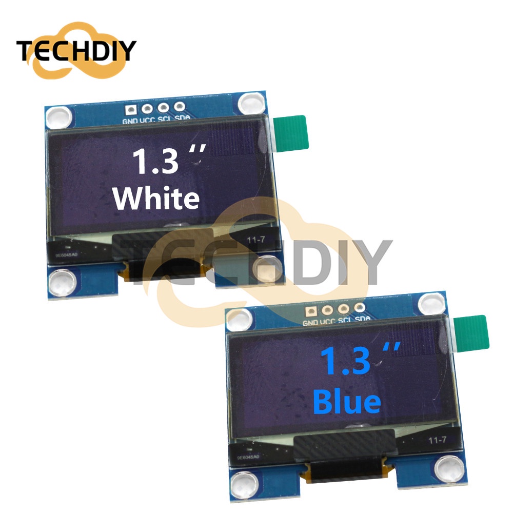 1 3 Polegadas OLED 4 Pinos GND VCC Display Azul Branco 128X64 128X64