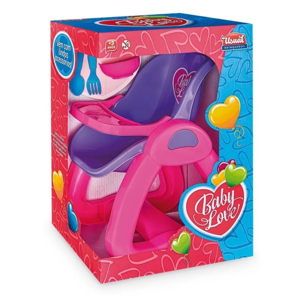 Cadeira De Papinha Para Boneca Baby Love Shopee Brasil