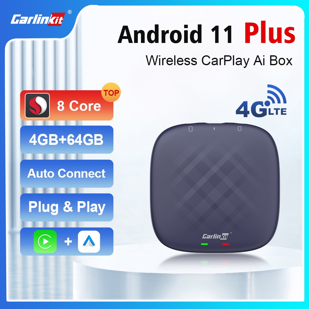 Carplay Carlinkit Ai Box Plus Android Qcm Gb Core Auto