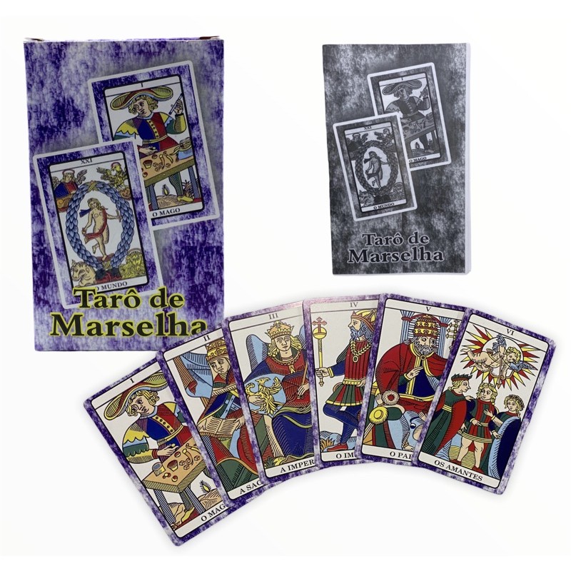 Tar Tarot Baralho De Marselha Arcanos Maiores E Manual Shopee Brasil