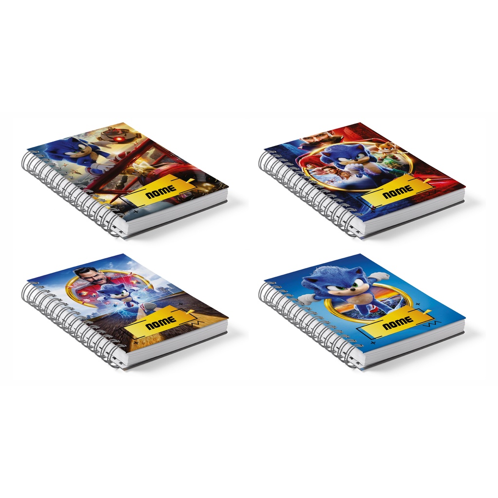 Agenda Personalizada Sonic Seu Nome Shopee Brasil