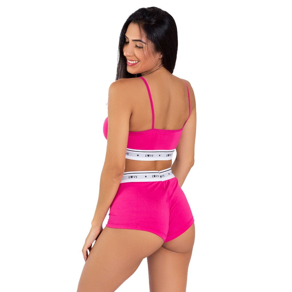 Kit Shortinhos Suti S Conjuntos Feminino Sem Bojo Lingerie Revenda