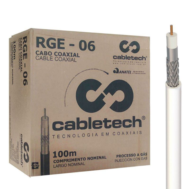 Caixa De Cabo Coaxial M Rg Malha Shopee Brasil