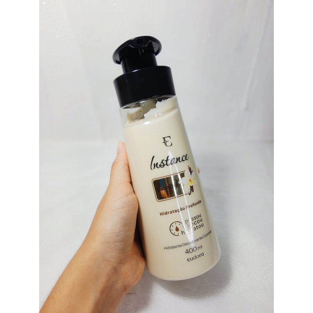 Hidratante Corporal Baunilha Instance 400ml Eudora Shopee Brasil