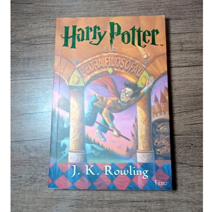 Livro Harry Potter E A Pedra Filosofal J K Rowling Shopee Brasil