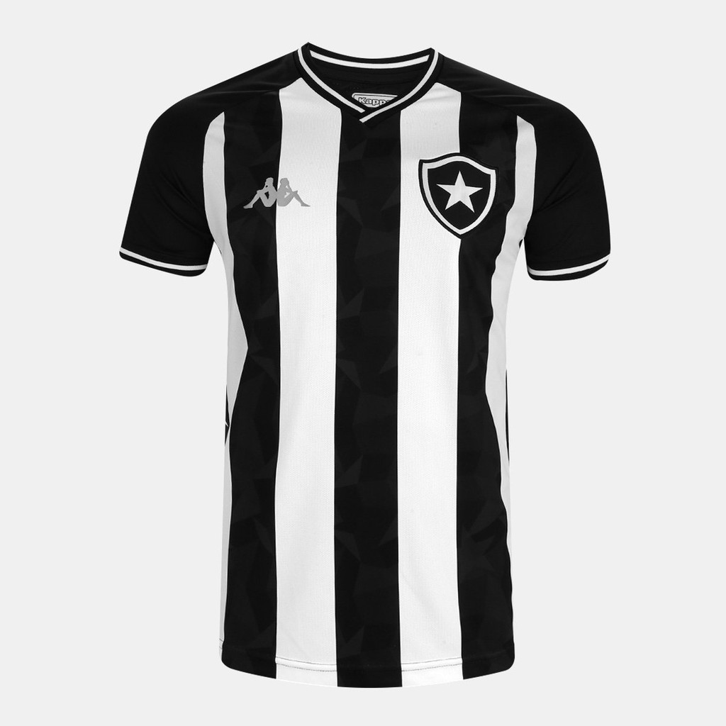 Camisa Do Botafogo Listrada Kappa Masculina A Black Friday