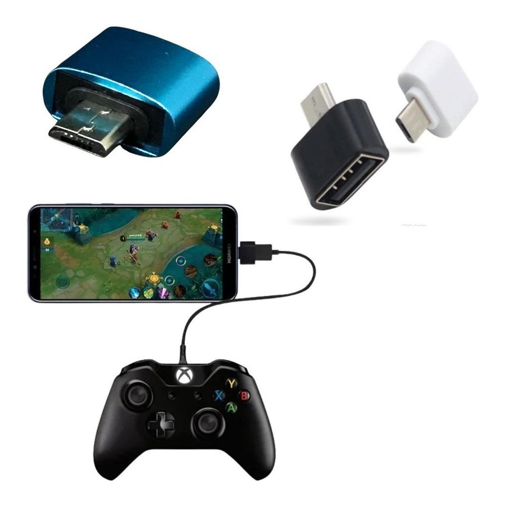 Cabo Otg Adaptador Micro Usb V Para Pendrive Celular Carregador