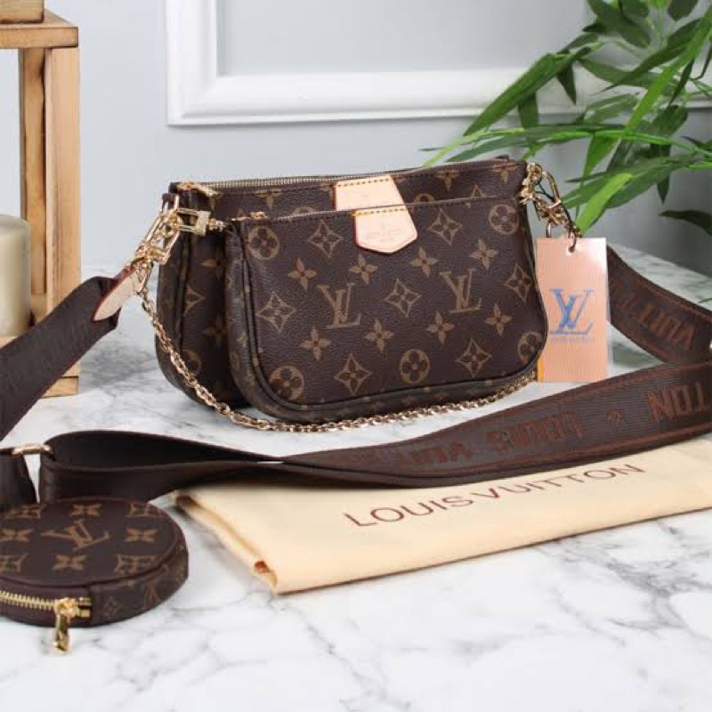 Bolsa Multipochete Louis Vuitton Couro Leg Timo Shopee Brasil