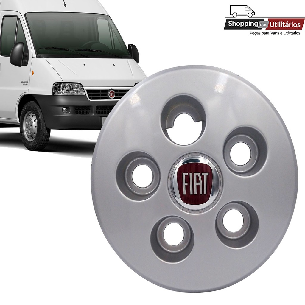 Calota Fiat Ducato Aro 15 Prata Emblema Shopee Brasil