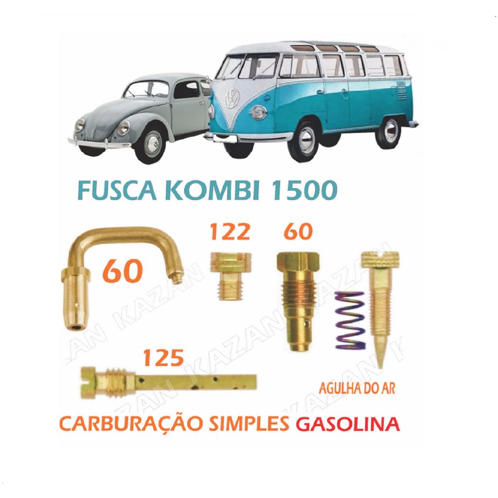 Kit Gicle Giclagem Carburador Solex 30 Pic Fusca Kombi Brasilia 1500