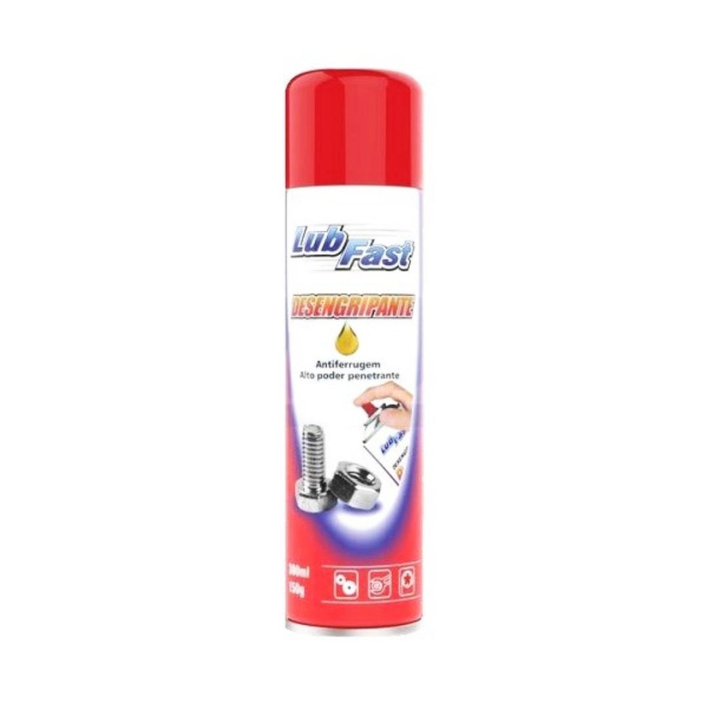 Desengripante Spray Lubrificante AntiFerrugem Alto Poder Penetrante