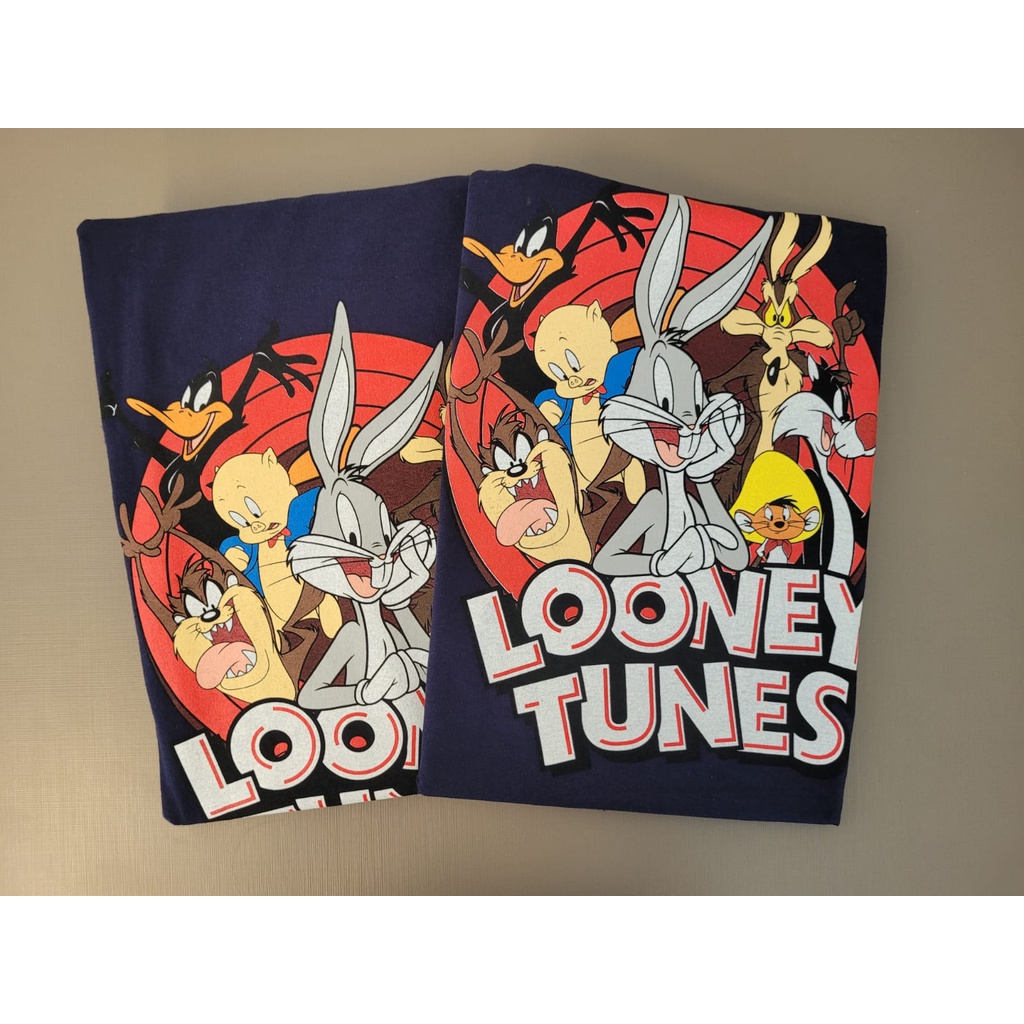 Camiseta Looney Tunes Perna Longa Taz Patolino Frajola Camisa Original