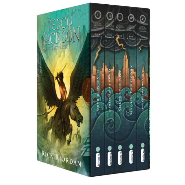 Livro Box Percy Jackson E Os Olimpianos Capa Nova Shopee Brasil