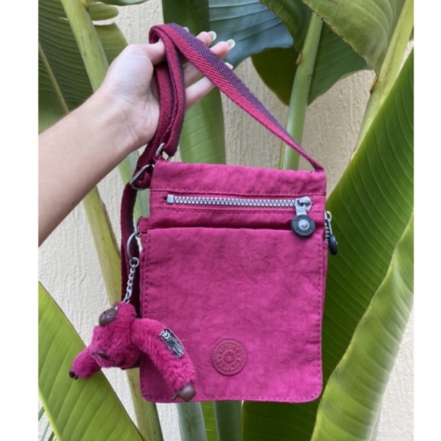 Bolsa Kipling Rosa Transversal Shopee Brasil