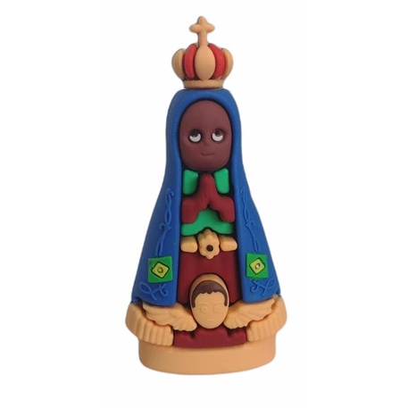 Imagem Nossa Senhora Aparecida Borracha Cm Shopee Brasil