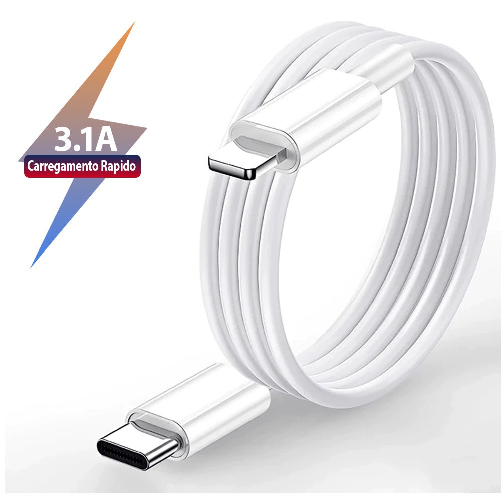 Cabo USB C Para Lightning 3 1a De 1 Metro Shopee Brasil