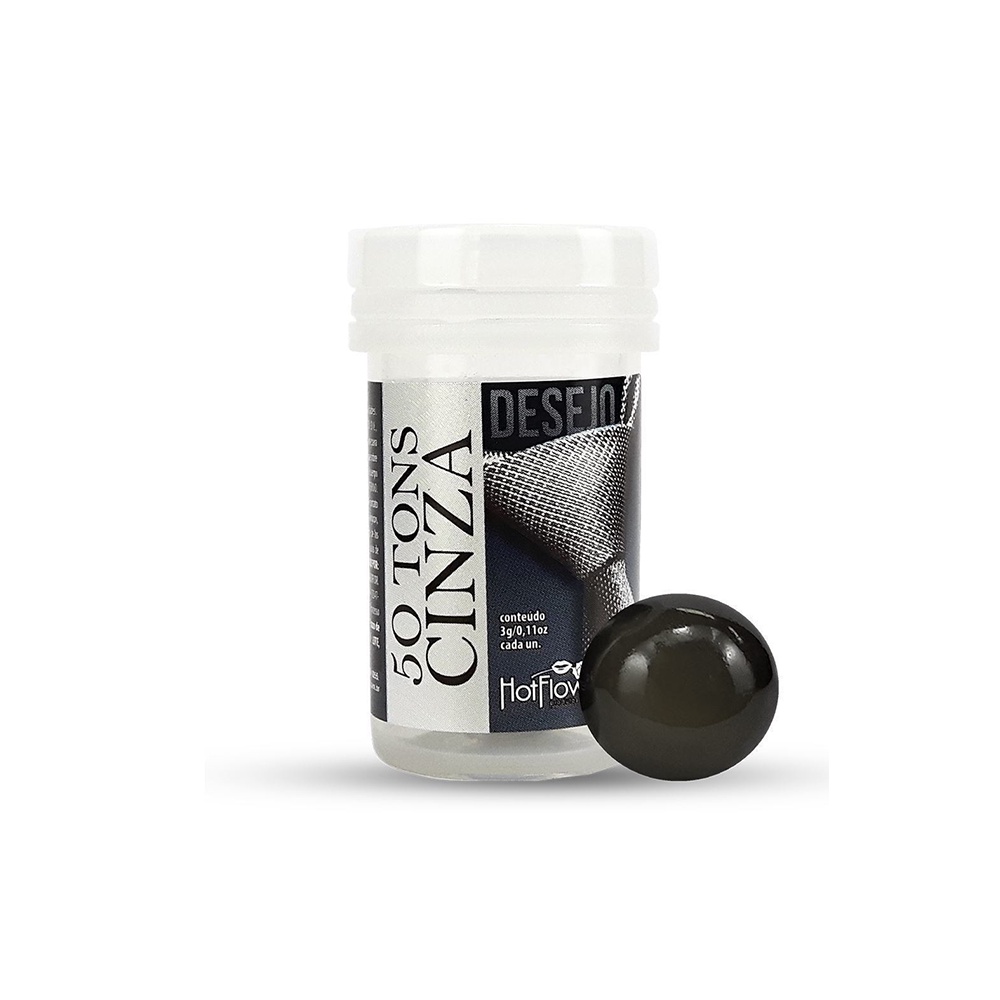 Bolinha Hot Ball Dupla 50 Tons De Cinza 3g Hot Flowers Shopee