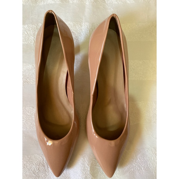 Scarpin Nude Verniz Shopee Brasil