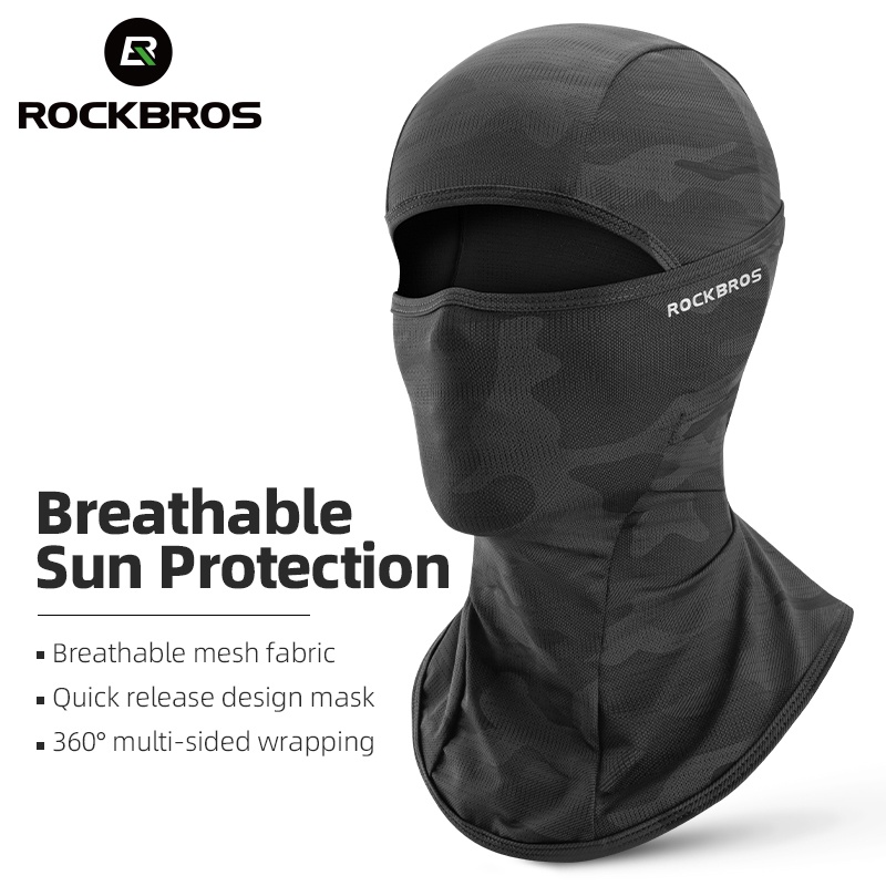 Rockbros Balaclava Ciclismo Máscara Motocicleta Capacete Proteção Solar