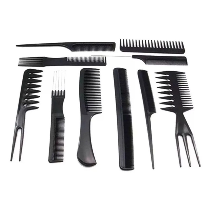 Kit Pentes De Corte Cabeleireiro E Barbeiro Profissional Shopee Brasil