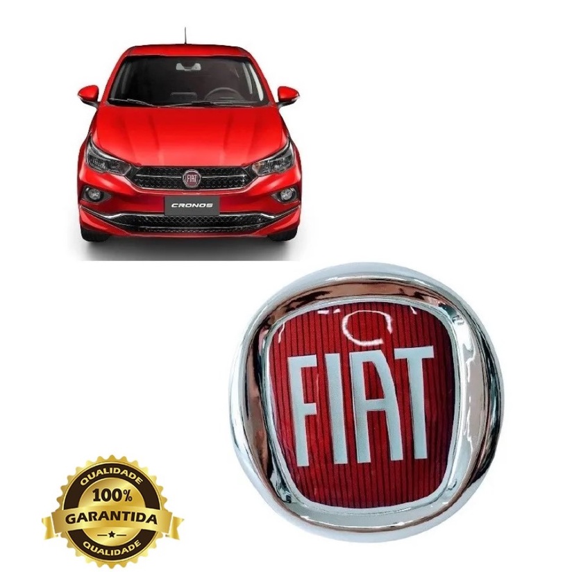 Logo Emblema Grade Dianteira Fiat Argo 2017 2018 2019 2020 2021 Todos