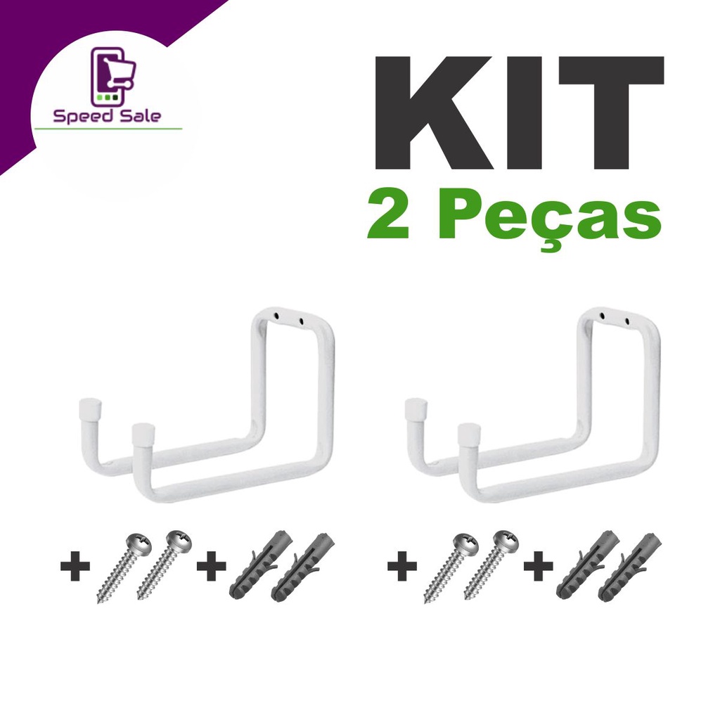 Kit C Suporte De Bike Mangueira Bicicleta Para Parede Cm Kg