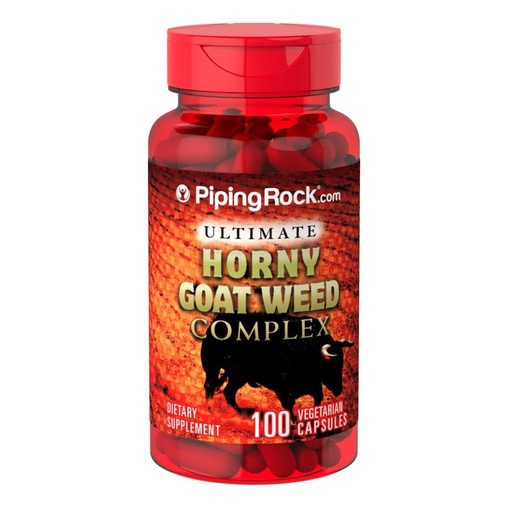 Piping Rock Horny Goat Weed Complex Capsulas Original Shopee Brasil