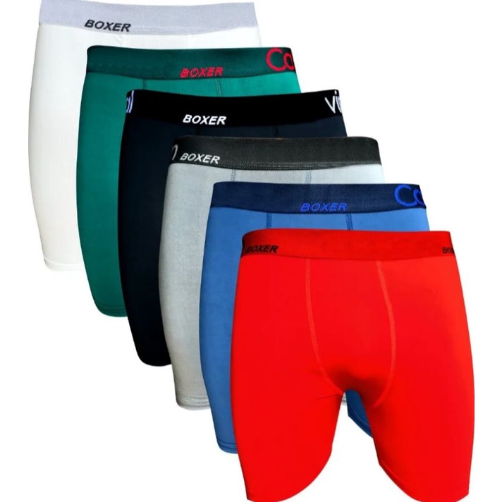 Kit 10 Ou UNIDADE Cueca Boxer Long Leg Ciclista Conforto E Qualidade