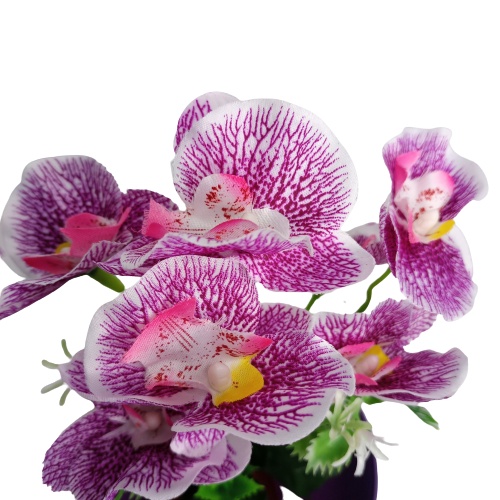 Buquê de Orquídea 35cm Flores e Plantas Artificiais CD6328 Shopee