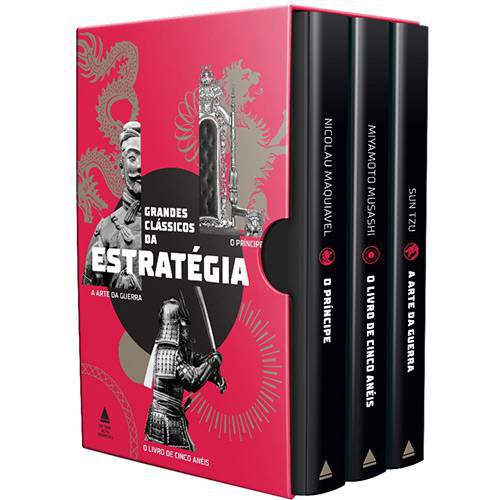 Box Grandes clássicos da estratégia 3 livros Sun Tzu Miyamoto