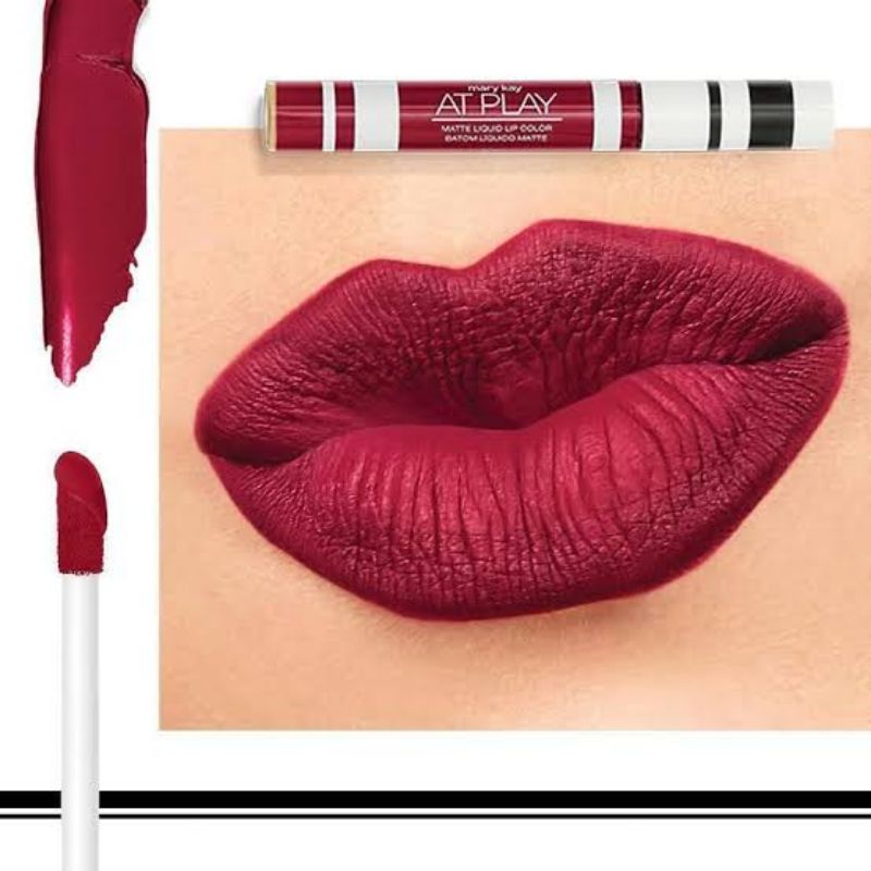 Batom Liquido Matte Mary Kay At Play Spicy Red Shopee Brasil