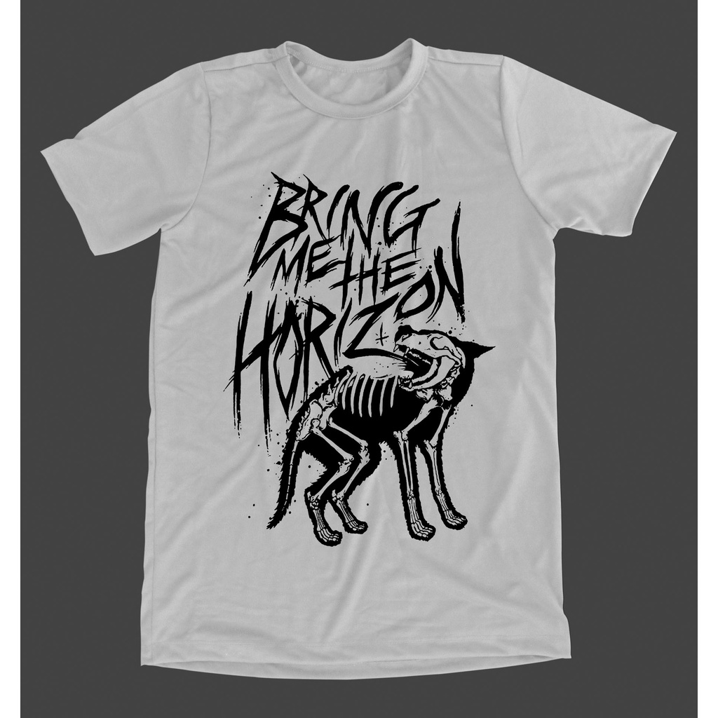 Camiseta Bring Me The Horizon Branca Shopee Brasil