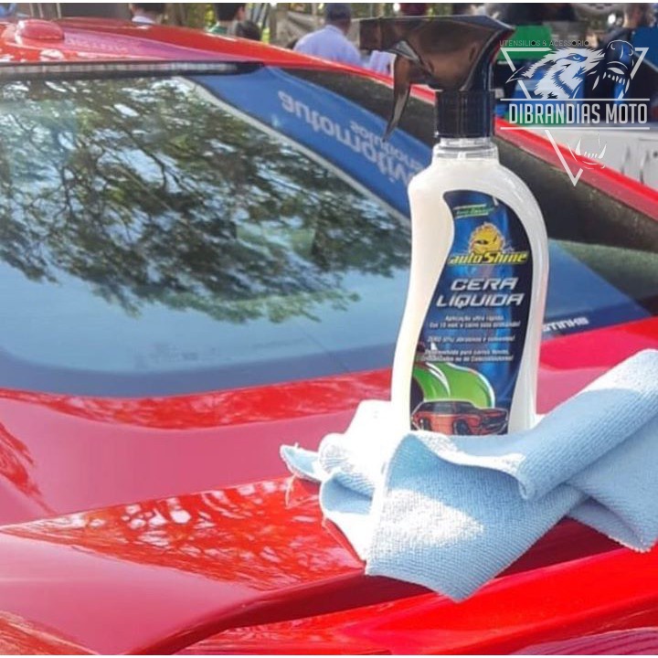 Cera Liquida Spray Automotiva Cristalizadora Carnauba Brilho Para