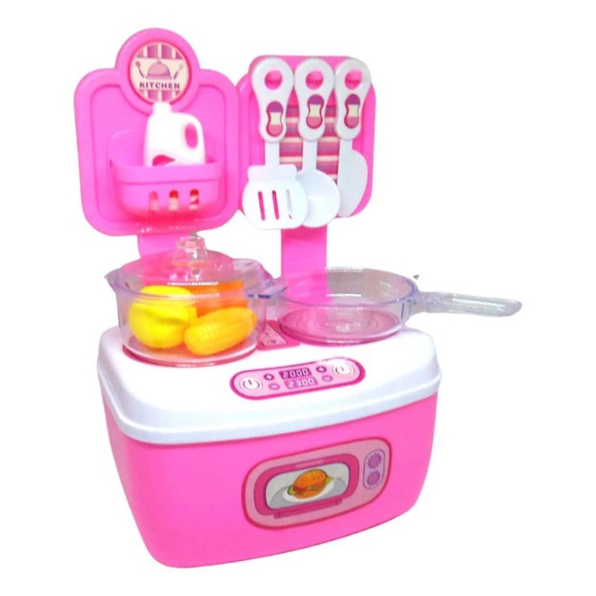 Maleta Cozinha Infantil Rosa Menina Brinquedo Comidinha Shopee Brasil