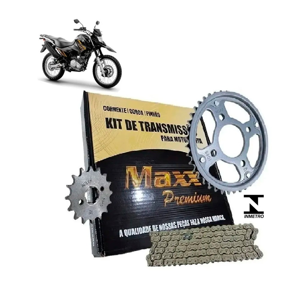 Kit Relação Transmissão Completa Maxx Premium Xtz 150 Crosser Shopee