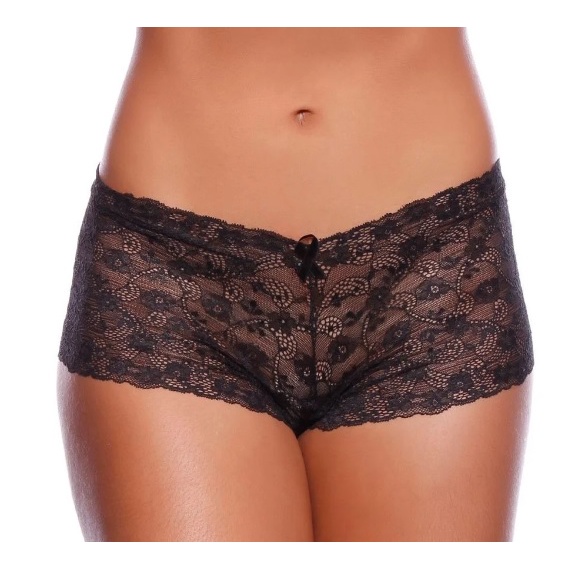 Calcinha Renda Grossa Caleçon Short sensual lingerie Shopee Brasil