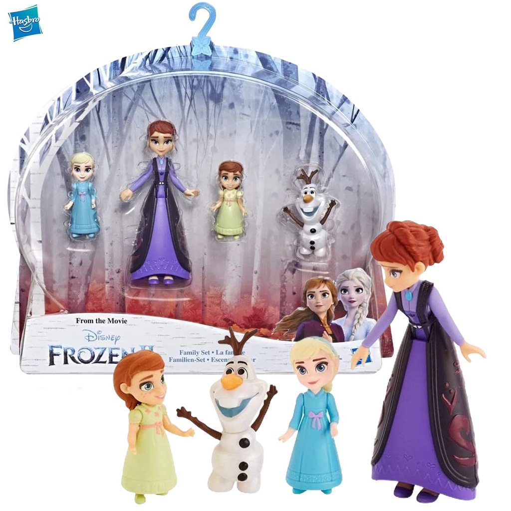 Kit Mini Bonecas Elsa Anna Olaf Frozen Disney Hasbro E Shopee