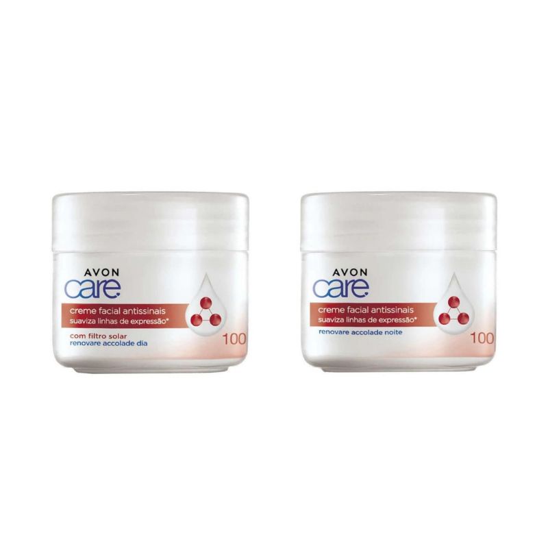 Creme Facial Antissinais Avon Care Dia E Noite 100g Shopee Brasil