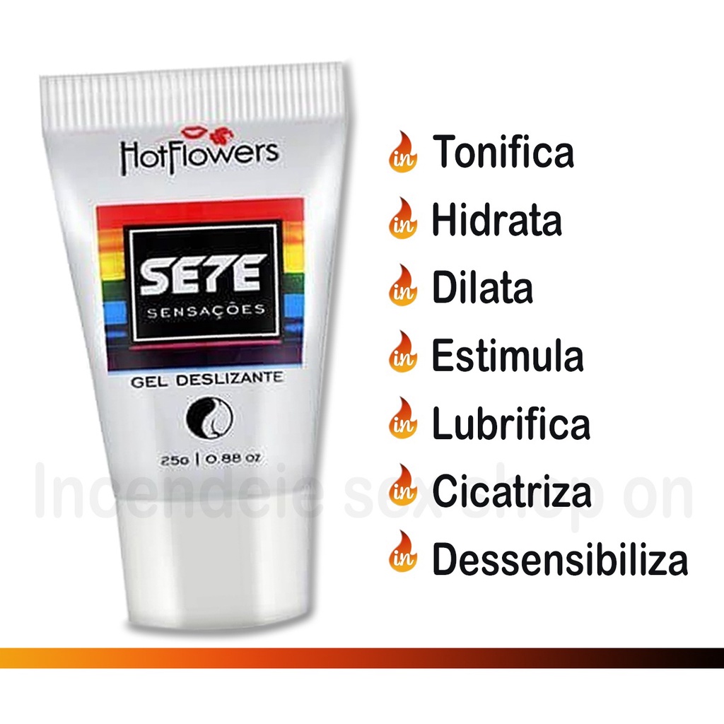 Sete Sensações Lubrificante Anal Sem Dor Intimo Shopee Brasil