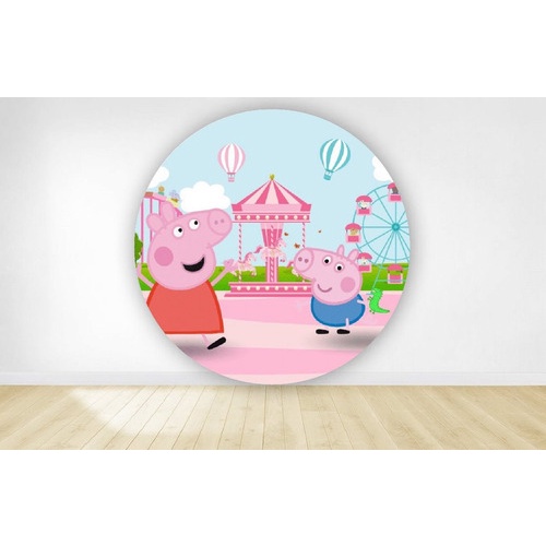 Painel Redondo Sublimado 3d Peppa Pig 1 50 M Shopee Brasil