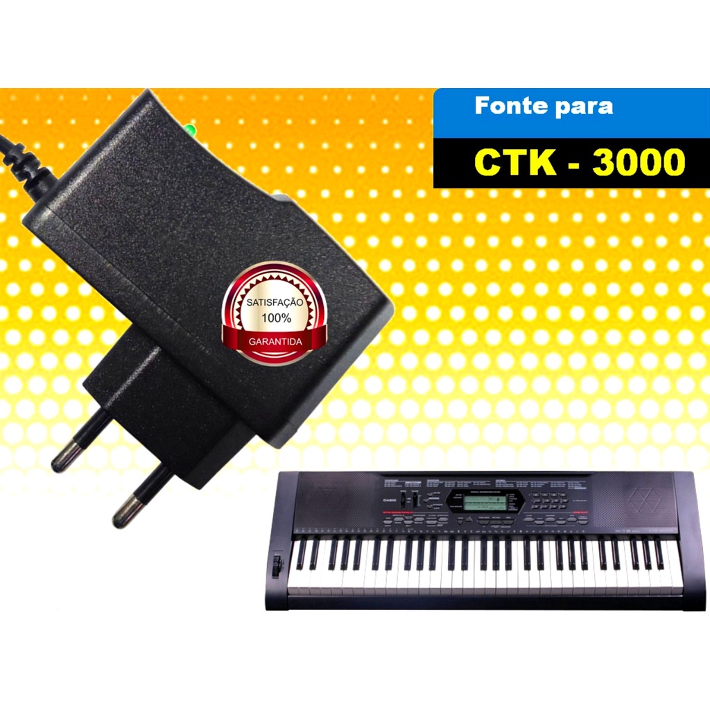 Fonte Para Teclado Casio Ctk Bivolt Estabilizada Em Estoque