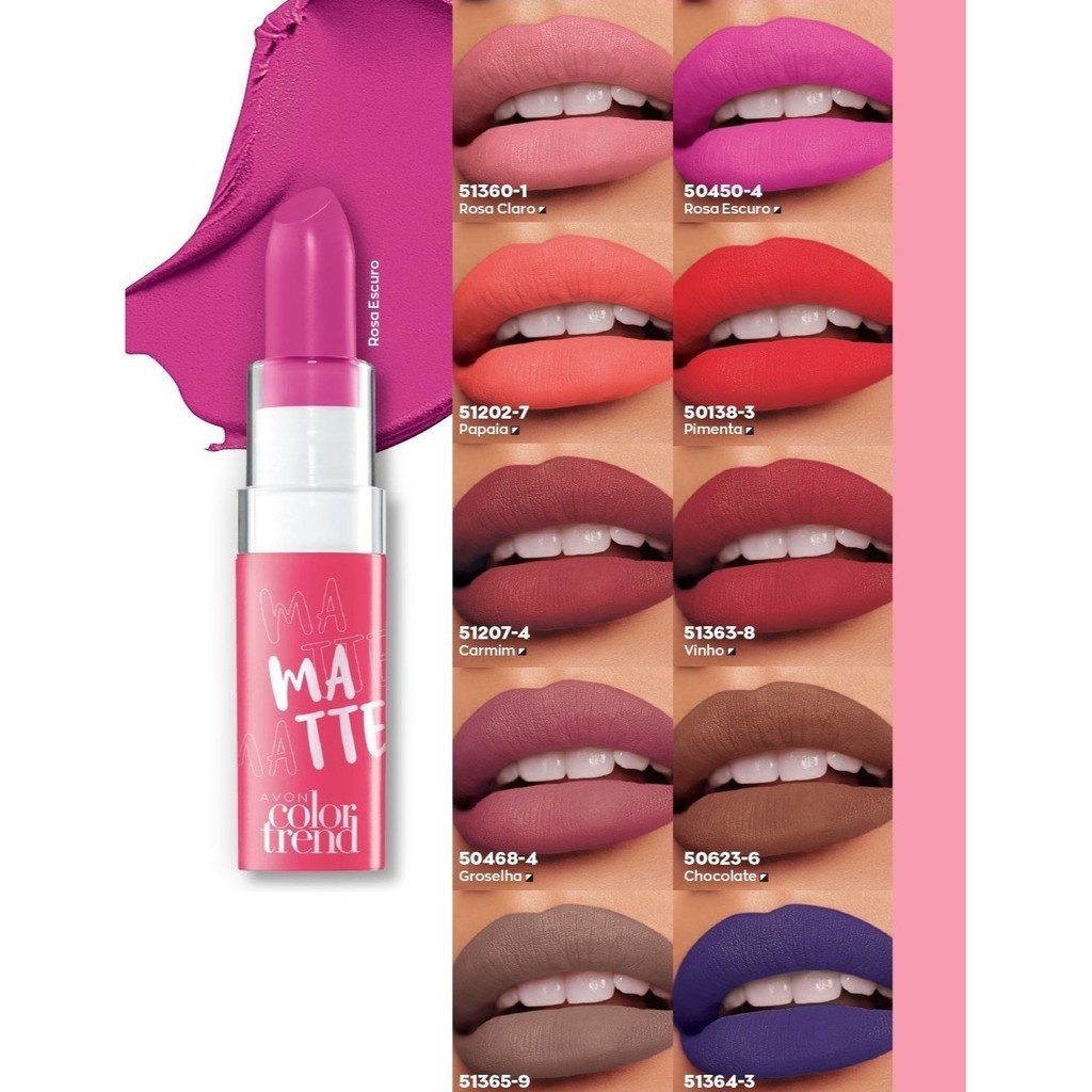 Batom Matte Real Avon Color Trend Fps G Shopee Brasil